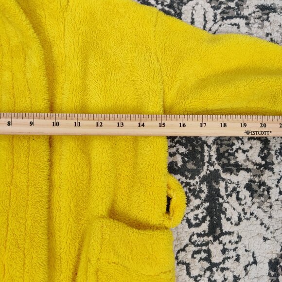 Kids' Unisex Hooded Bath Robe Yellow Color Size 4T - 5T With Pockets Pool Time - Picture 4 of 5